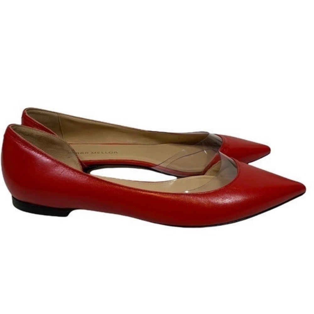 NEW Tamara Mellon Capretto Flats Red Size EU42/US12. - Picture 7 of 10